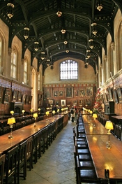 The Hall at Christ Church in Oxford, England.