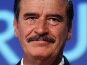 English: Vicente Fox, President of Mexico speaks during the session '96 Dialogue with the President of Mexico on Financing for Development' at the 'Annual Meeting 2003' of the World Economic Forum in Davos/Switzerland.