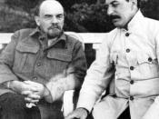 The two major economic policy makers of the USSR, Lenin (left) created the NEP while Stalin (right) created the planned economy