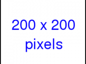 A 200x200 pixel square. Intended for display at this resolution. Created by Wapcaplet in the GIMP. using a ruler, measure the size of this square on your monitor. Divide 200 by your measurement in inches; the result is your monitor's resolution in pixels 