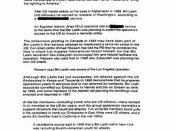 English: Excerpts from a CIA memo dated August 2001 concerning a possible attack by Bin Laden on the United States of America.