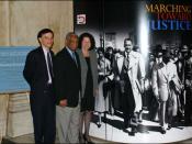 U.S. circuit judges Robert Katzmann, Damon Keith, and Sonia Sotomayor at a 2004 exhibit on the Fourteenth Amendment, Thurgood Marshall, and Brown v. Board of Education.