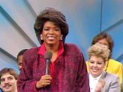 Winfrey on the first national broadcast of The Oprah Winfrey Show in 1986
