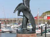 A statue of the Ancient Mariner, with the albatross around his neck, at Watchet, Somerset. The statue was unveiled in September 2003 as a tribute to Samuel Taylor Coleridge. Ah ! well a-day ! what evil looks Had I from old and young ! Instead of the cross