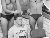 Taken at a swim meet at the University of Toronto circa 1987.
