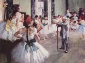 The Class of Dance by Edgar Degas (1874)