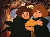 Merry (right) and Pippin in Ralph Bakshi's animated version of The Lord of the Rings.