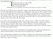 English: FDA warning against products containing GHB and its prodrugs. http://www.fda.gov/cder/graphics/ghb.gif