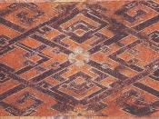 Woven silk textile from Tomb No. 1 at Mawangdui, Changsha, Hunan province, China, dated to the Western Han Dynasty, 2nd century BC.