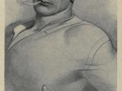 English: Drawing of Capt. Wolf Larsen from The Sea Wolf