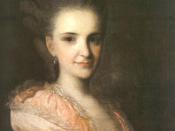 Portrait of an unknown lady in a pink dress