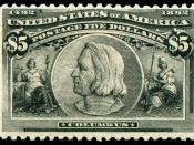 English: Columbus_1892_Issue-$5.jpg Christopher columbus