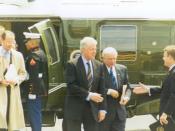 English: US Government Photo. Erskine Bowles and Bill Clinton. http://www.house.gov/mcintyre/photo_pres_visits.html