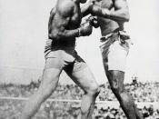 Dickerson resisted pressure to cancel the interracial boxing match between James J. Jeffries and Jack Johnson.