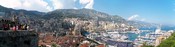 English: Panorama of La Condamine and Monte Carlo from the lookout near the Prince's Palace of Monaco in Monaco-Ville. Français : Panoramique de La Condamine et Monte-Carlo du poste d'observation près du Palais de Monaco à Monaco-Ville.