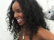 Kelly Rowland, backstage at T4 on the Beach in Weston-Super-Mare, England, July 2008. Photo copyright Jamey Howard.
