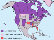 Gay Adoption Map North America