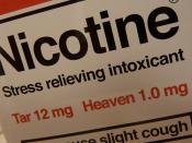 Nicotine: stress relieving intoxicant