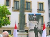 Banderas homenaje a Unamuno