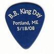 English: A B.B. King guitar pick, made by the City of Portland, Maine, to commemorate B.B. King day.