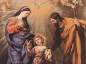 English: Holy Family: Mary, Joseph and child Jesus