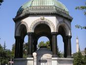 The German Fountain at the Hippodrome of Constantinople, set up to commemorate the visit of German Emperor Wilhelm II.