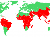 Global distribution of Malaria risk.