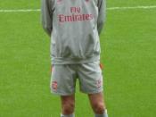 Arsène Wenger in training.