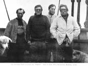 Left to right - Wild, Shackleton, Marshall, Adams. The four members of the party that set out to attempt to become the first to reach the South pole, they were defeated by the weather, but also a lack of supplies and suitable equipment just 97 miles from 
