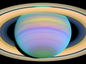 English: Saturn's Rings in Ultraviolet Light Français : Les anneaux de saturne présentés par ultraviolet Tiếng Việt: Các vòng đai của Sao Thổ trong ánh sáng cực tím.