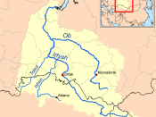 The area between the Tobol and Ob is part of the Irtysh. The Tura and Tavda Rivers flow into the Tobol