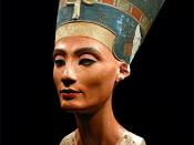 Bust of queen Nefertiti in the Altes Museum, Berlin.