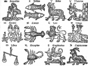 The zodiac signs as shown in a 16th-century woodcut