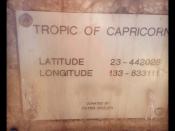 Tropic of Capricorn Plaque