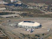 English: An aerial shot of the Texas Stadium in Irving, Texas.