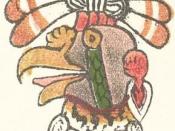 The Aztec day sign cozcacuauhtli (vulture).