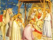 The Adoration of the Magi (circa 1305) by Giotto, purportedly depicting Halley.