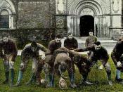 English: Postcard of Toronto Varsity Rugby Team, Champions of Canada.