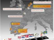 English: Map of the first European corporations and the timeline of their creation Español: Mapa de las primeras corporaciones europeas y la cronología de su creación.