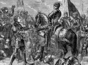 English: Battle of Bosworth Field: Lord Stanley Bringing the Crown of Richard III