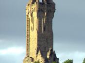 Cropped version of The Wallace Monument near Stirling, Scotland.