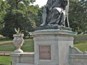 English: Statue of Edward Jenner This is the statue of Edward Jenner in Kensington Gardens. A county doctor whos blatant disregard for medical ethics (he deliberately tried to infect a boy with smallpox definitely against the Hippocratic oath!) it enable