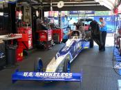 Larry Dixon (drag racer)'s 2008 Top Fuel Dragster right before race time.