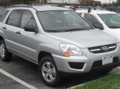 2009 Kia Sportage photographed in College Park, Maryland, USA.