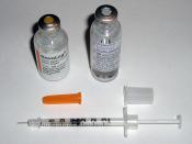 Insulin syringes are marked in insulin 