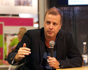 English: Swedish writer and archaeologist Jonathan_Lindström at Göteborg Book Fair 2011.