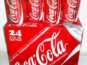 English: Coca-Cola 375 mL cans - 24 pack