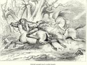 Ichabod pursued by the Headless Horseman