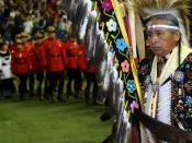 Aboriginal leader at the 13th Annual Canadian Aboriginal Festival.