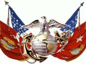 A rendition of the emblem on the flag of the U.S. Marine Corps (caption text from en.wikipedia as of 2008-09-06)